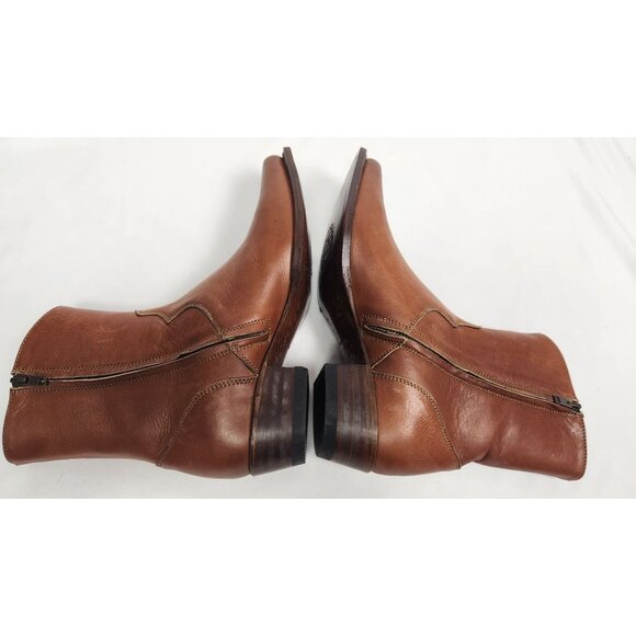 Ranch Road Boots Women's Sz. 9D Scarlett Zip Cognac Western Boots - Picture 7 of 12